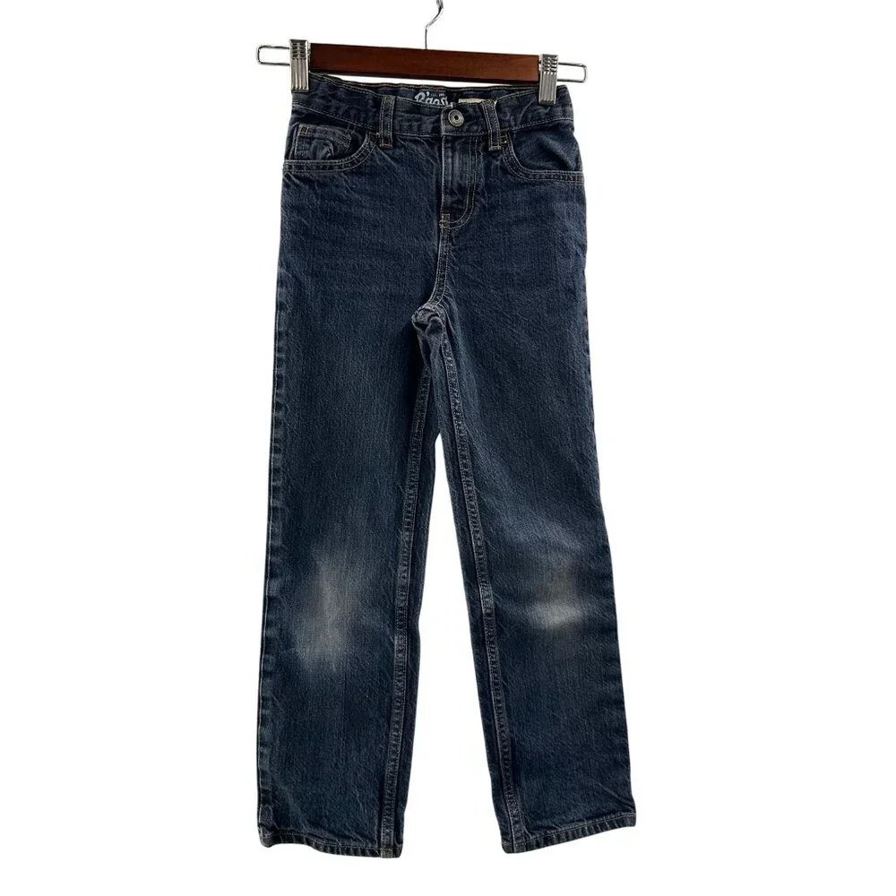 Oshkosh Bgosh Kids‎ Straight Leg Denim Jeans 8S Dark Wash 100% Cotton Durable